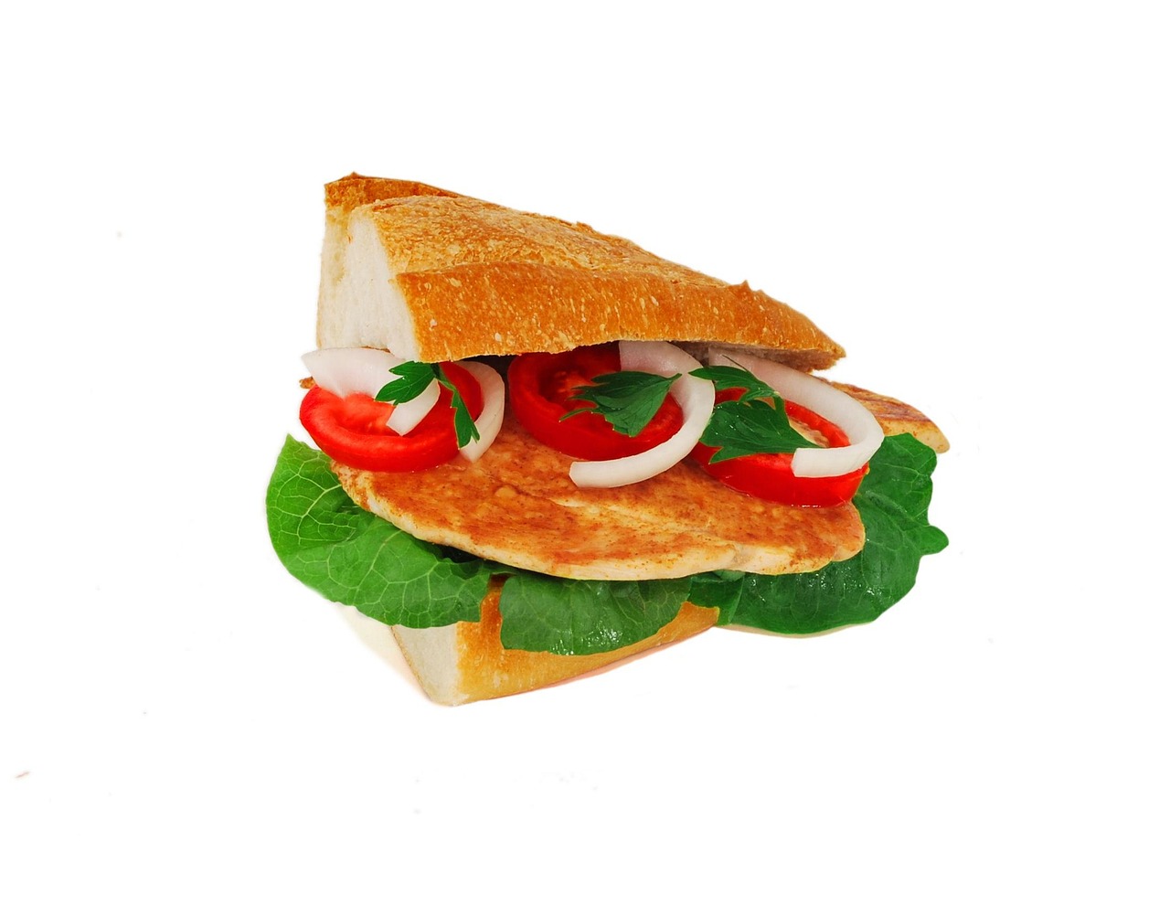 Kanapka z grillowanym kurczakiem